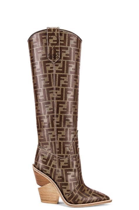 fendi checkered cowboy boots|Fendi ladies boots.